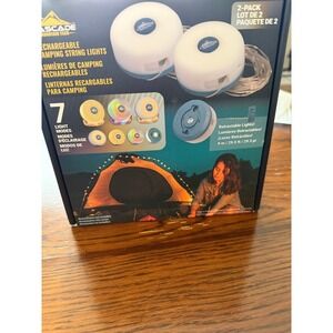 Cascade Mountain Tech Rechargeable Camping String Lights 7 Modes 200 Lumens OBO